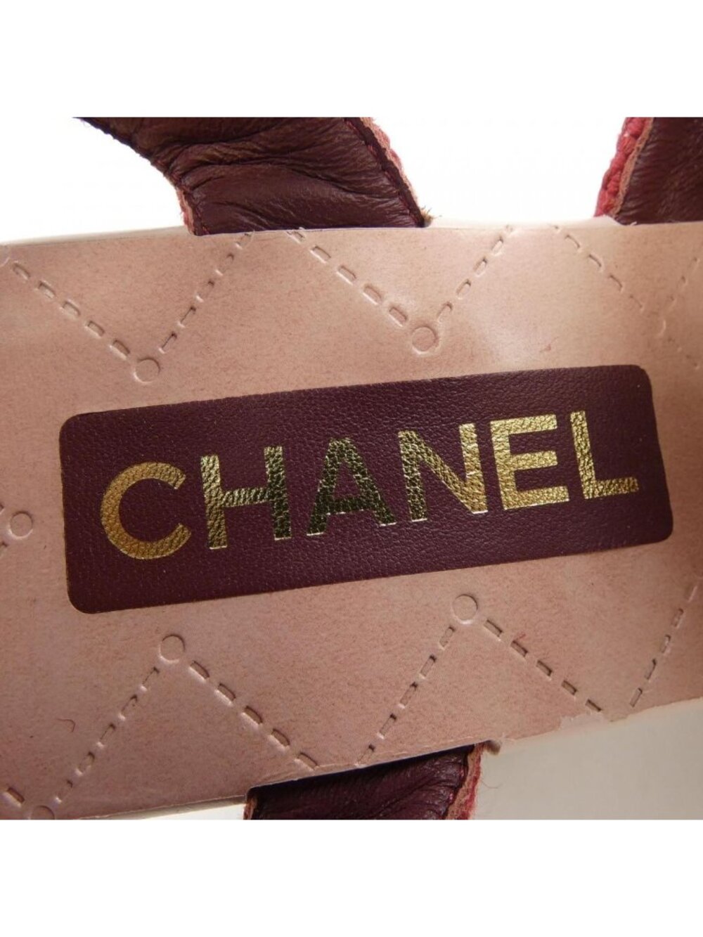 Chanel Sandals Red 37 - Picture 6 of 6